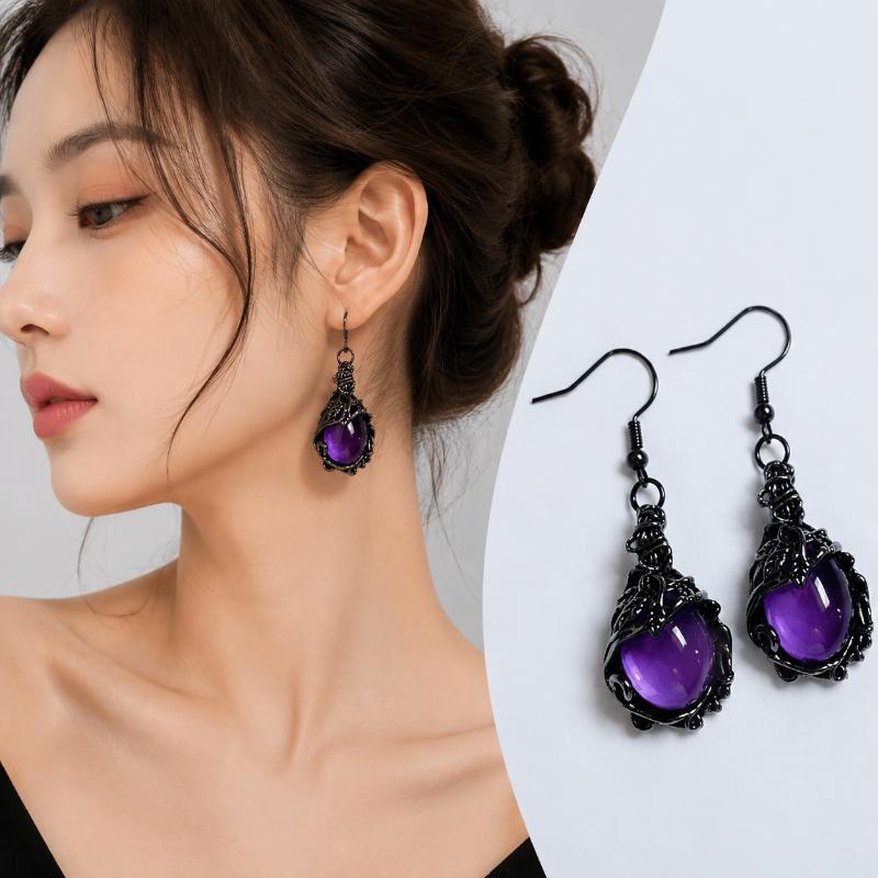 Vintage Purple Crystal Hollow  - Women'S Formal Wear Accessories recension och pris