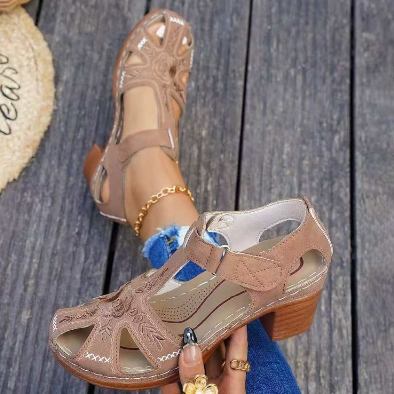 Women's Sandals Mid Block Heel - Formal Women Daily Wear Footwear recension och pris