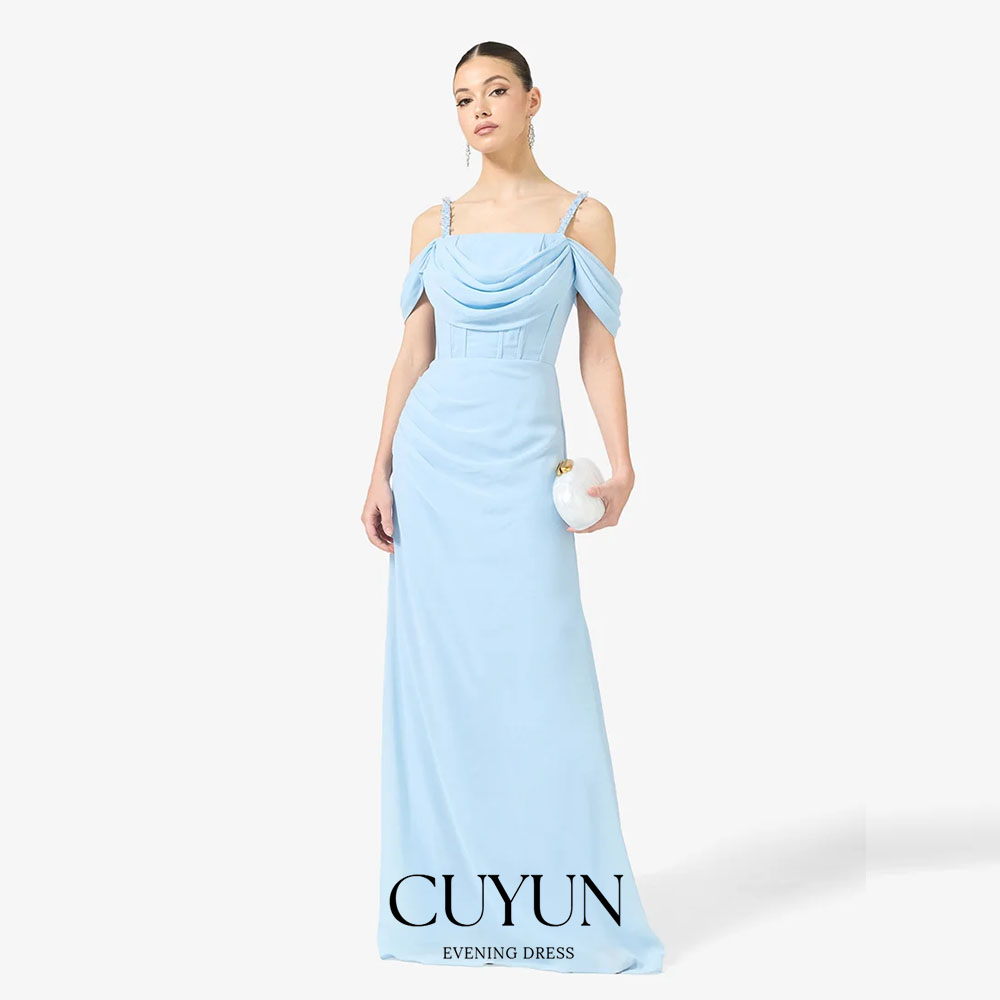 CUYUN Customized Sky Blue Form - Women'S Formal Dinner Wear recension och pris
