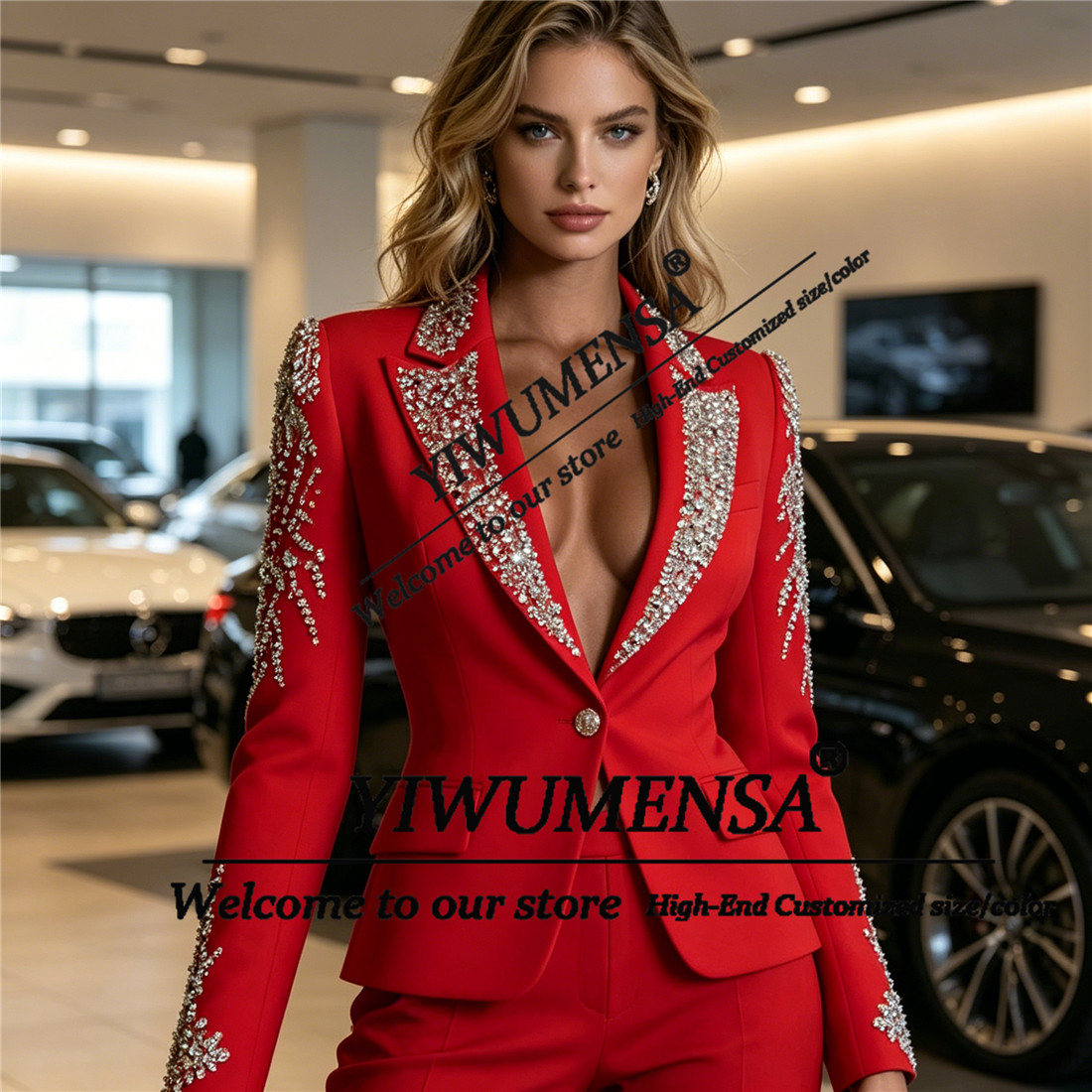 Luxury Women Suits 2 Pieces Se - Women'S Formal Wear With Pants recension och pris