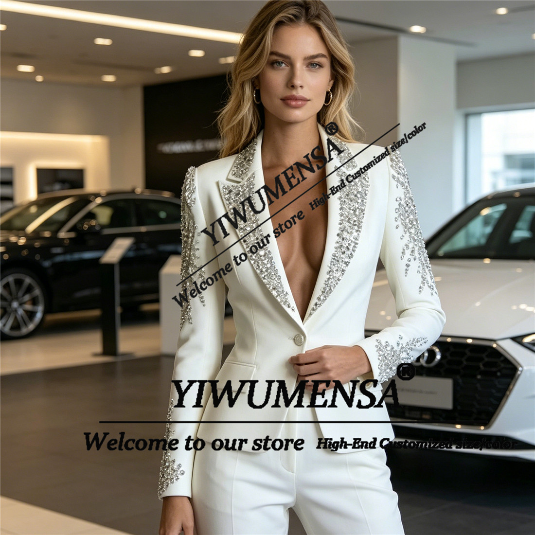 Luxury Women Suits 2 Pieces Se - Women'S Formal Wear With Pants recension och pris