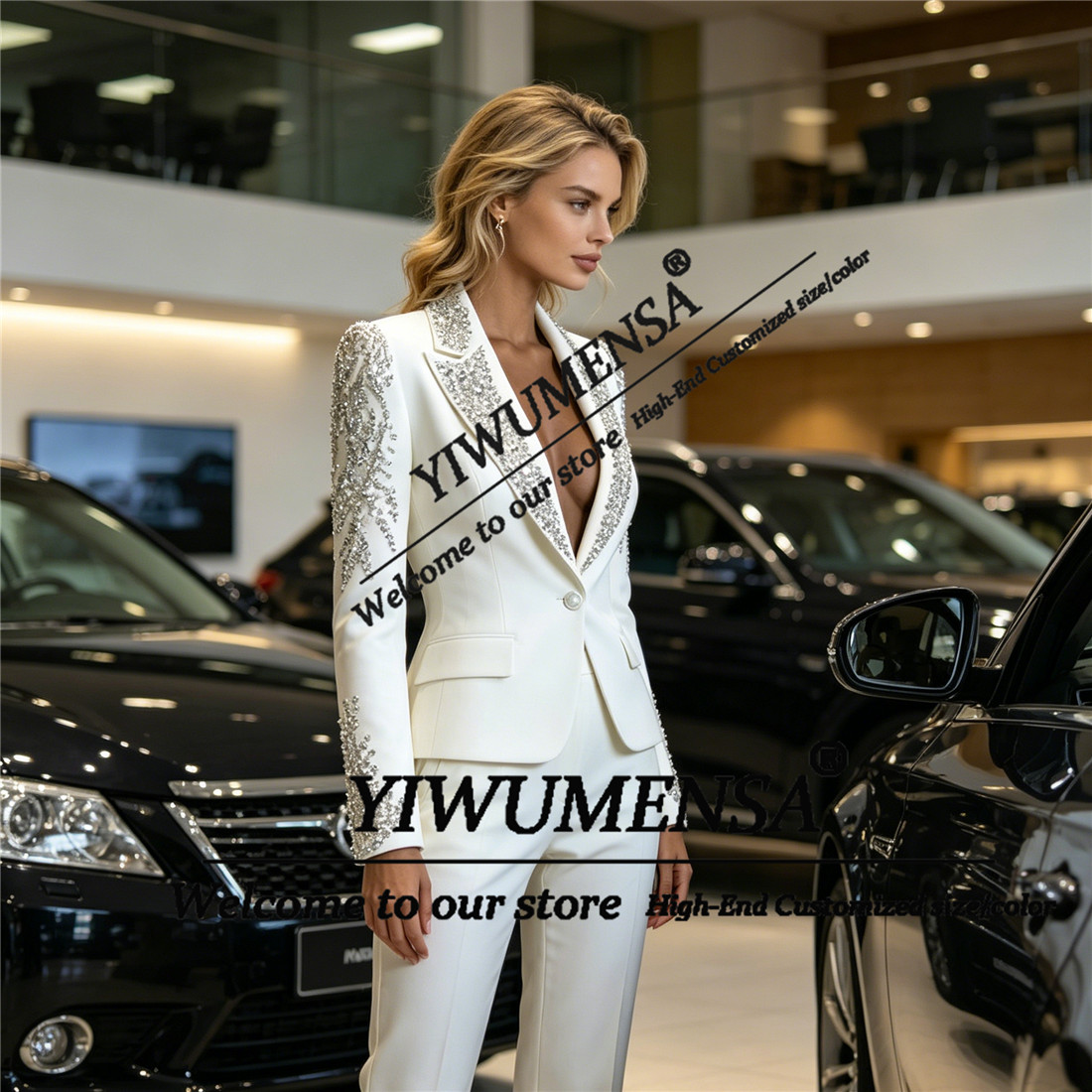 Luxury Women Suits 2 Pieces Se - Women'S Formal Wear With Pants recension och pris