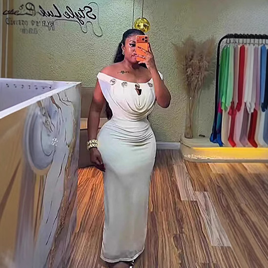 Long Dress Women Off Shoulder  - Wrap Dress Work recension och pris