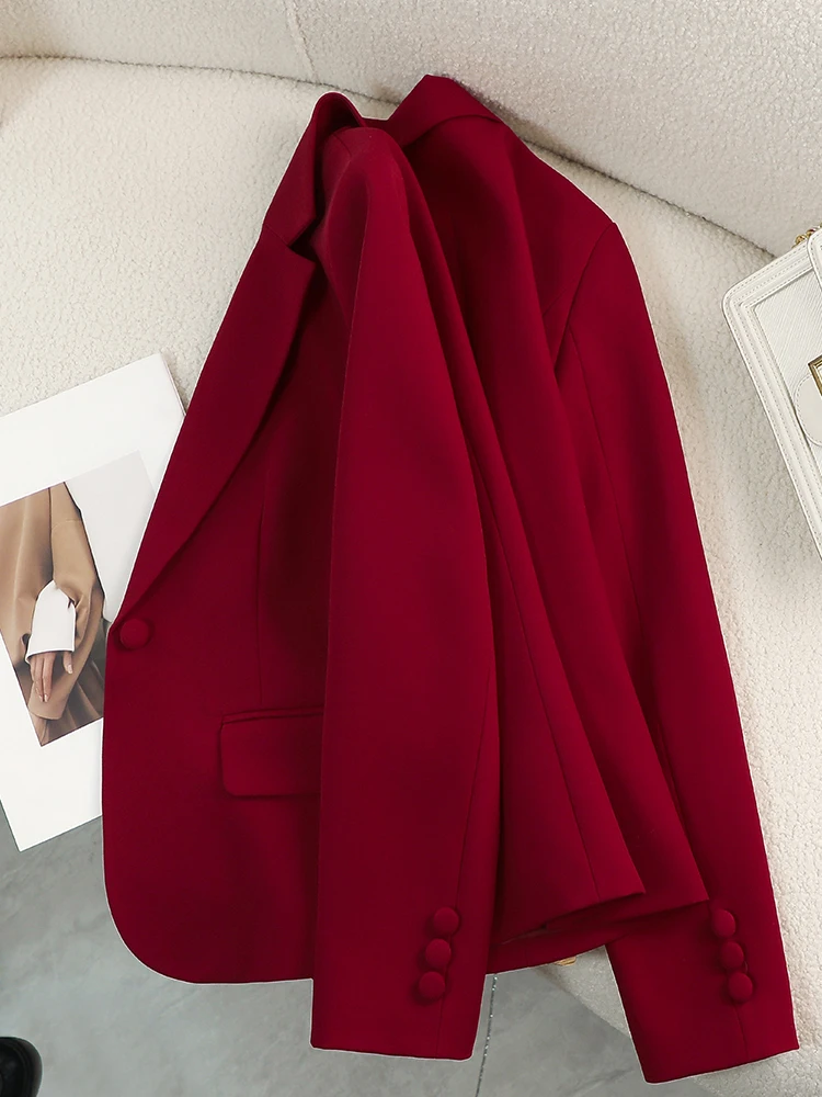 Women Blazer Ladies Red Green  - Formal Winter Wear Women Jacket recension och pris