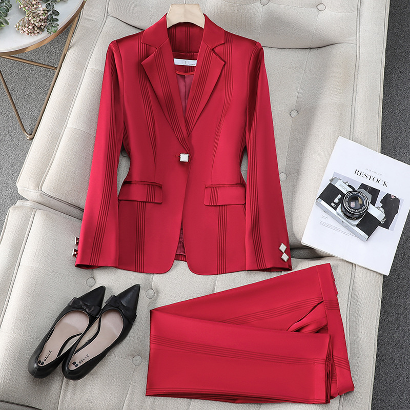 Fashion Women Pant Suit 2 Piec - Formal Winter Wear Women Jacket recension och pris