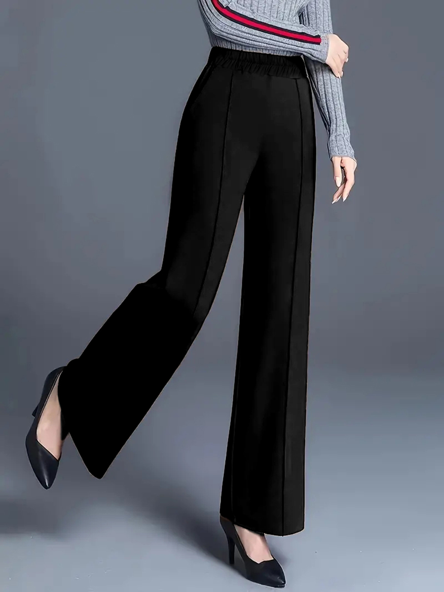 Women High Waist Wide Leg Pant - Women Formal Wear For Plus Size recension och pris