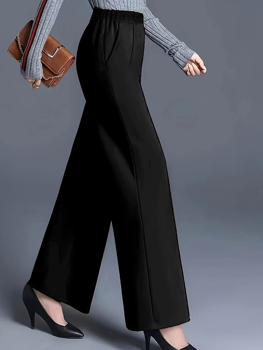 Women High Waist Wide Leg Pant - Women Formal Wear For Plus Size recension och pris