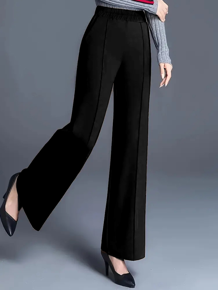Women High Waist Wide Leg Pant - Women Formal Wear For Plus Size recension och pris
