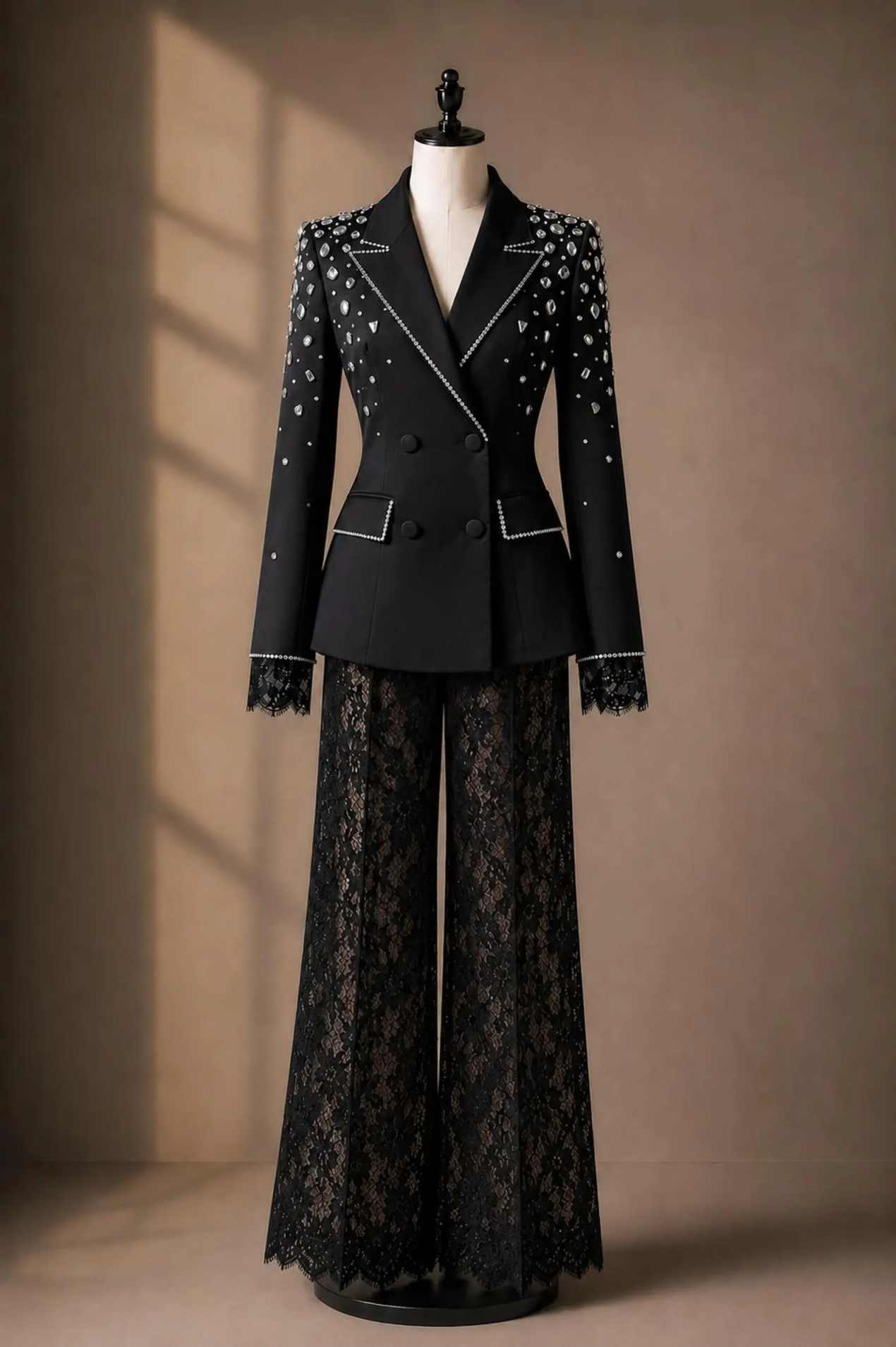 Elegant Women Suit Peak‑Lapel  - Women'S Formal Dinner Wear recension och pris
