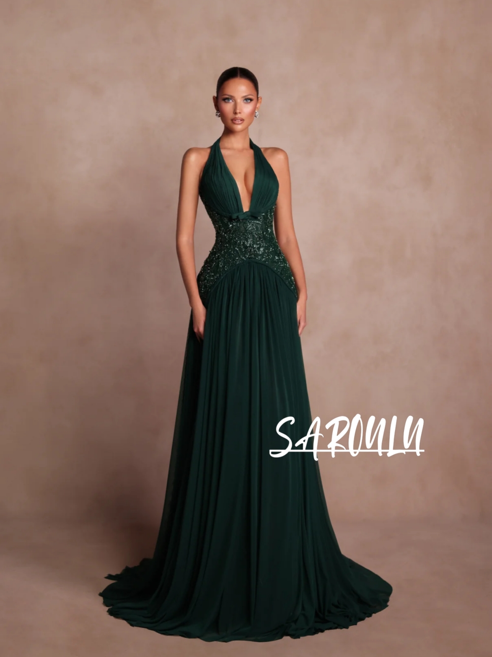 Plus Size Green A Line Evening - Women Formal Wear For Plus Size recension och pris