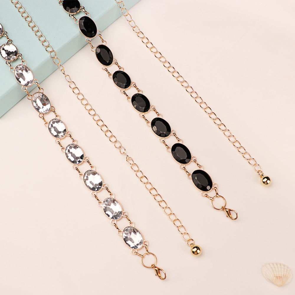 Chic Rhinestone Waist Chain Wo - Women'S Formal Wear Accessories recension och pris