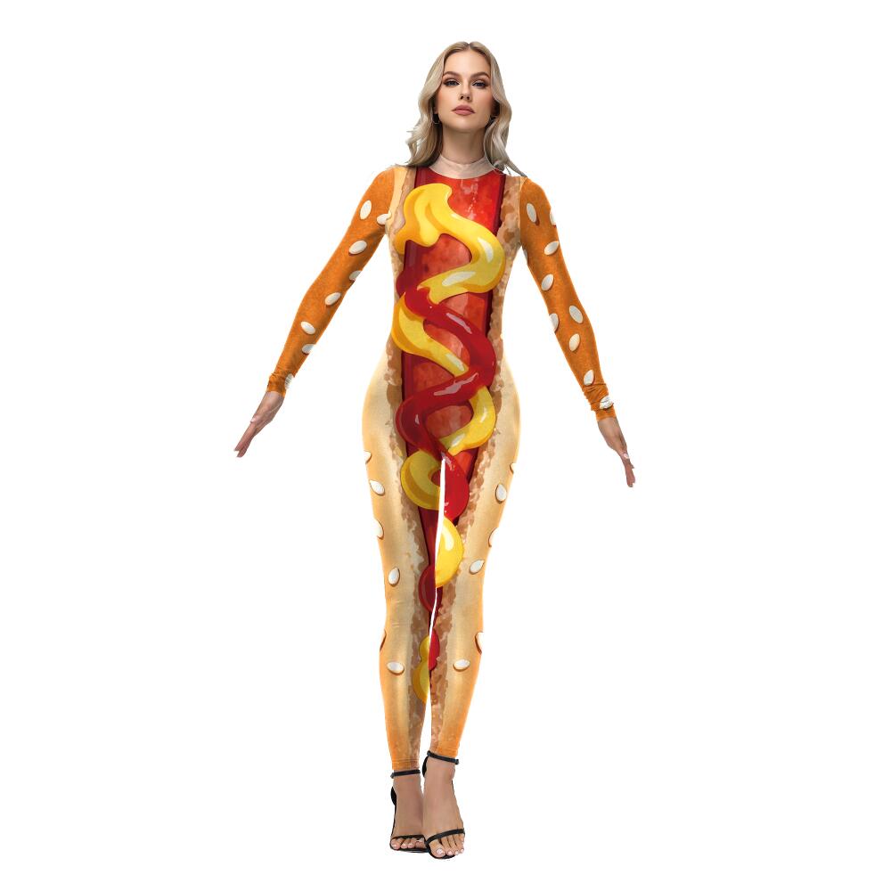 Funny Hot Dog Costume Sausage  - Women'S Formal Wear Jumpsuit recension och pris