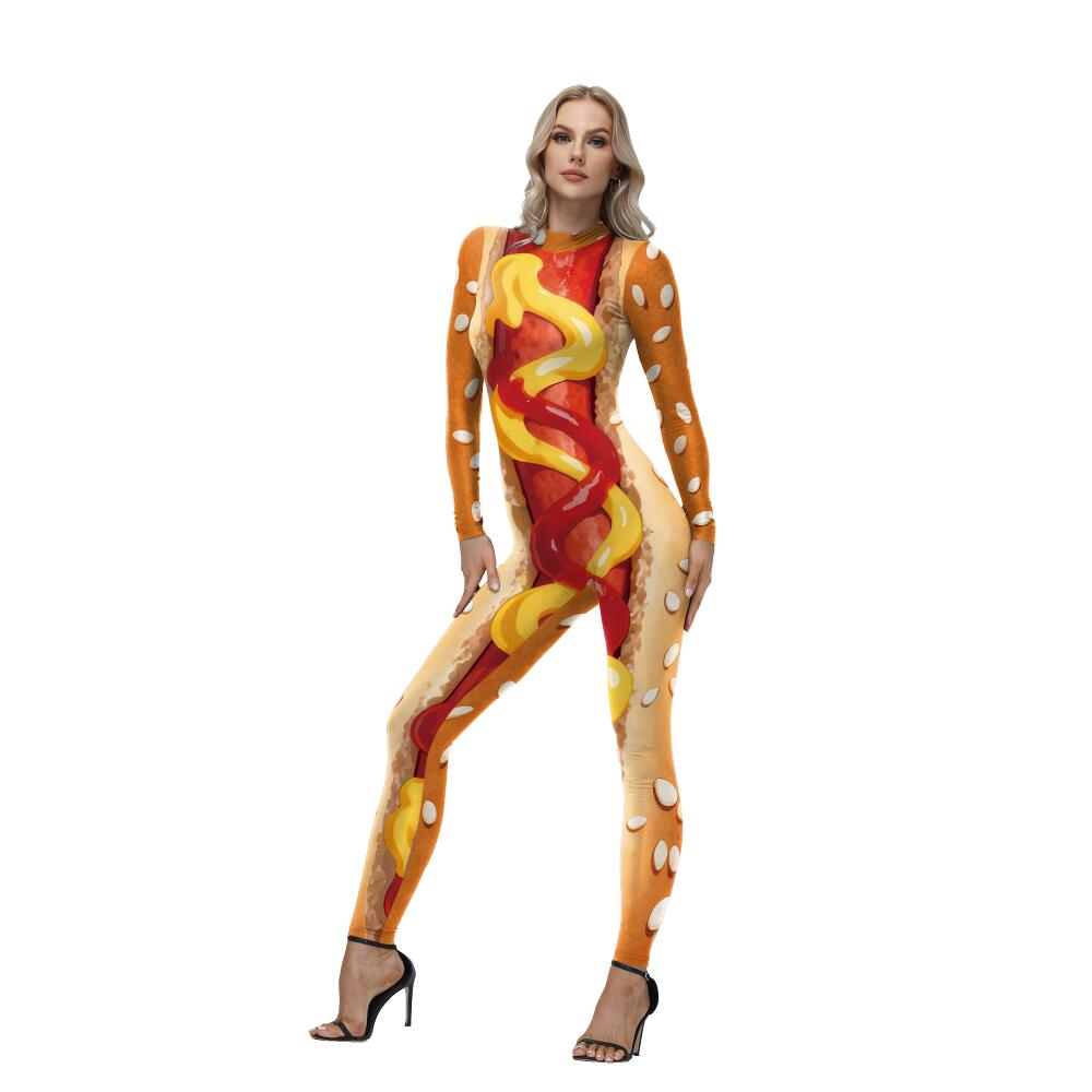 Funny Hot Dog Costume Sausage  - Women'S Formal Wear Jumpsuit recension och pris