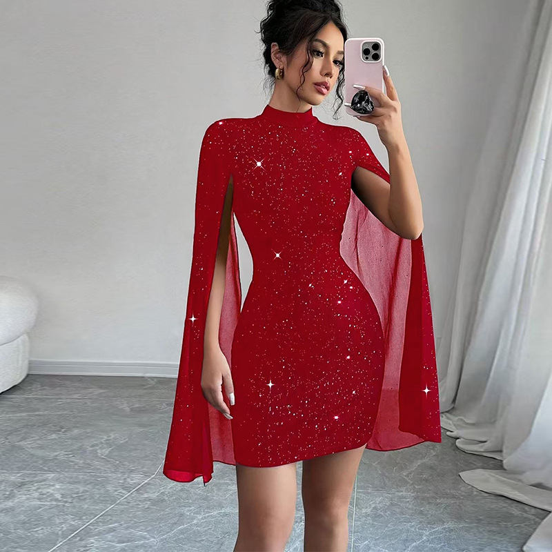 Dress Women Short Dresses Slim - Wrap Dress Work recension och pris