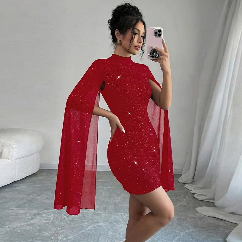 Dress Women Short Dresses Slim - Wrap Dress Work recension och pris