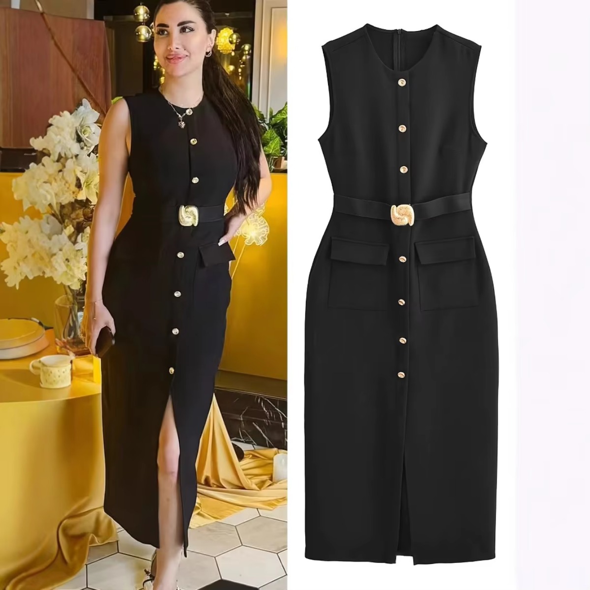 Woman‘s Sleeveless Crew-neck S - Women'S Formal Dinner Wear recension och pris