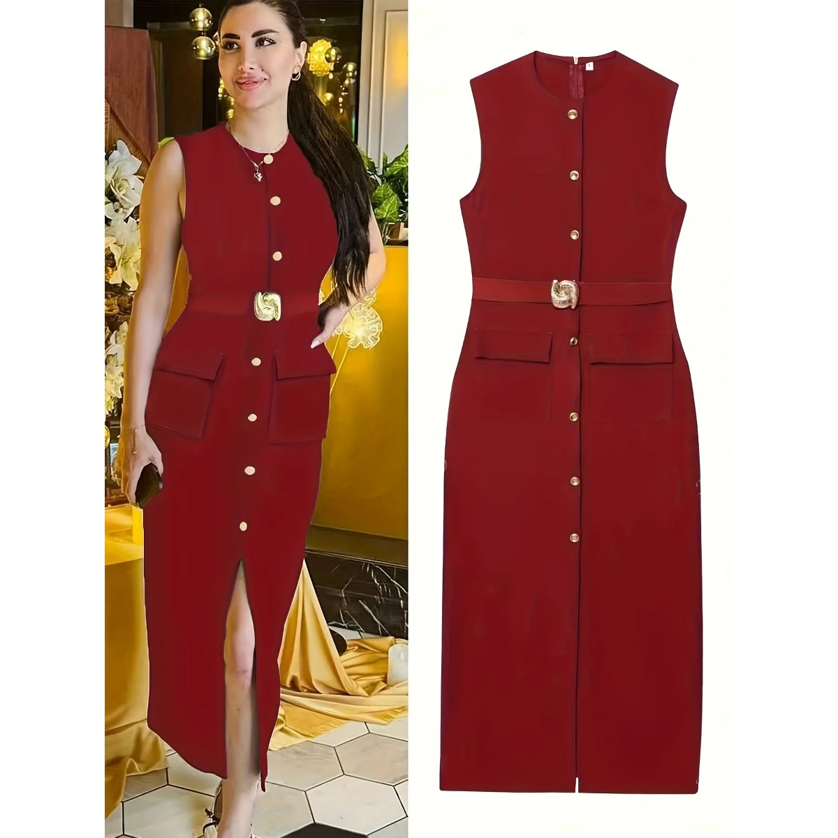 Woman‘s Sleeveless Crew-neck S - Women'S Formal Dinner Wear recension och pris