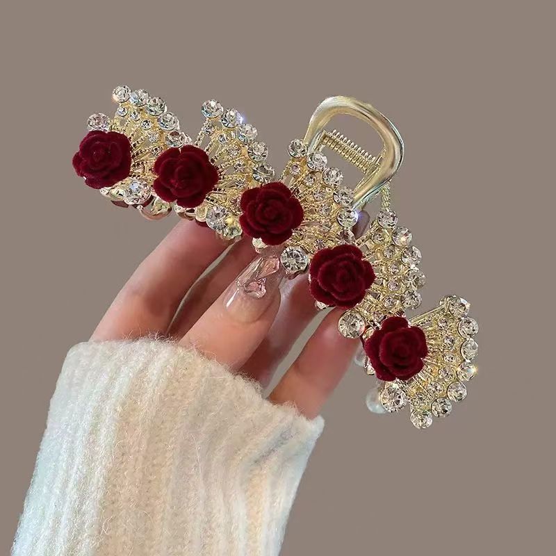 Vintage Red Floral Rhinestone  - Women'S Formal Wear Accessories recension och pris