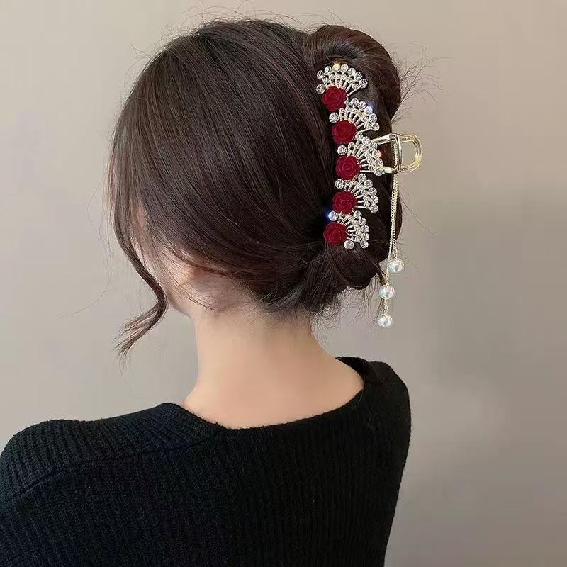 Vintage Red Floral Rhinestone  - Women'S Formal Wear Accessories recension och pris