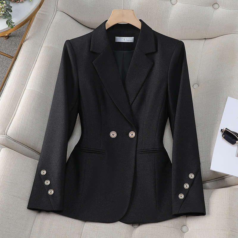 Women Double Breasted Solid Bl - Formal Winter Wear Women Jacket recension och pris